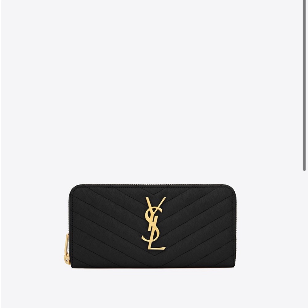 YSL leather wallet